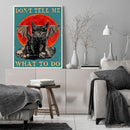 Full Embroidery Halloween Cat 3-Beach 11CT Printed Cross Stitch Cotton DIY Kit