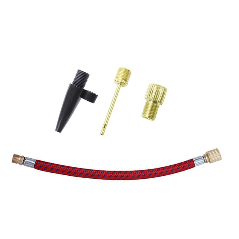 Bike Tyre Tire Air Pump Mini Portable Cycling Pump Tools Set (Red)