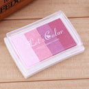 4 Colors Gradient Inkpad DIY Stamp Colored Ink Pad Printing Stationery(2) Newly