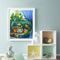 #A Cat Partial Oil Paint By Numbers Kit DIY Frameless Drawing Picture for Adul