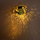 LED Shower Solar Light String Star Waterproof Yard Projector Art Light (A) Newly