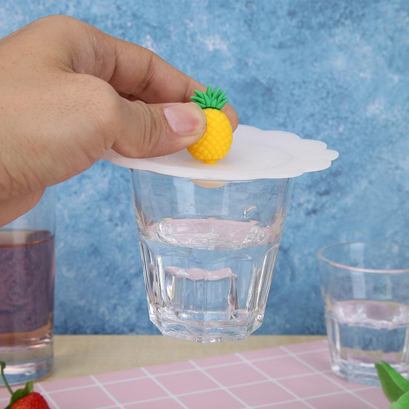 Silicone Heat-resistant Dust-proof Cup Lid Universal Bowl Cover (Pineapple)