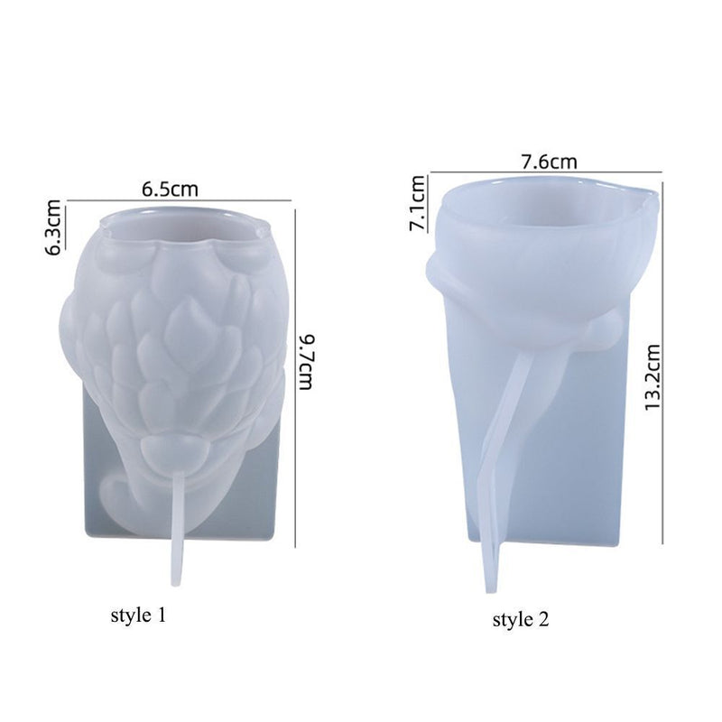 Xmas Gifts Casting Mould Christmas Molds Santa Claus Silicone Mold Clay Molds