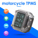 Waterproof LCD Motorcycle TPMS External Sensor Tire Pressure Monitoring System