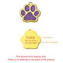 Cat Anti-lost Footprint Pet ID Tag Dogs Name Tags Pendant Dog Collar