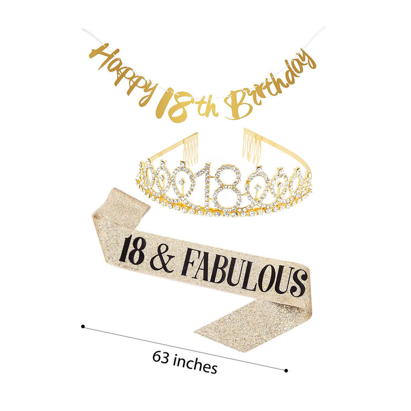 #A Birthday Sash & Crown & Banner Great Gifts for Sweet Memorable Birthday Party