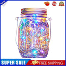 LED Solar Bottle Night Lamp Fairy String Light Mason Jar Lid Lamp (Colorful