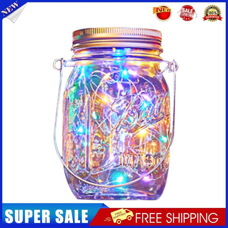 LED Solar Bottle Night Lamp Fairy String Light Mason Jar Lid Lamp (Colorful