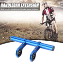 30cm MTB Bike Handlebar Extender Double Clamp Bracket Support Rack (Blue) Newly