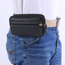 Male Pure Color Mobile Phone Holder Zipper Outdoor Jogging Sports Running Bag