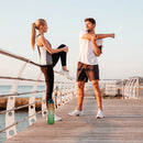 1L Sports Water Bottle with Marker Large Capacity Fitness Drink Cups (E) Newly