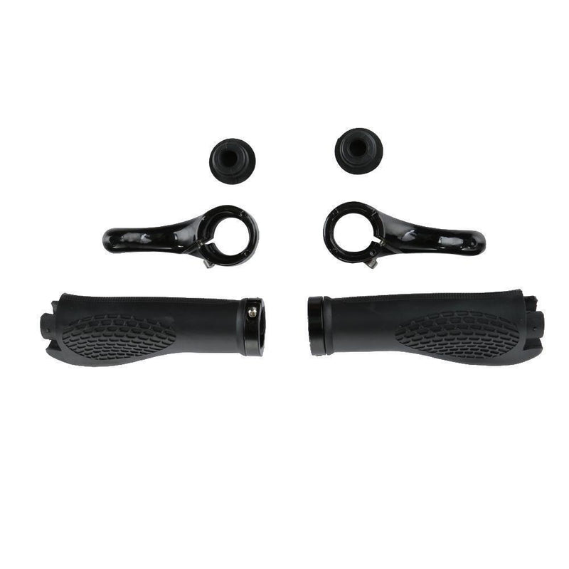Ergonomic MTB Mountain Bike Handlebar Rubber Grips Cycling Lock-On Ends