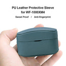 PU Leather Protective Cover Case for Sony WF-1000XM4 Charging Case (Blue)