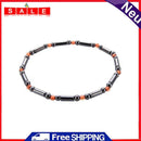 Women Therapy Health Care Hematite Round Stretch Anklet Jewelry Bracelet(3)