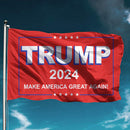 Trump Flag, Waterproof 2024 Trump President Keep America Great Again Flags Newly