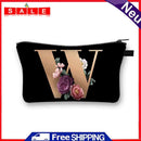 Garuru-Jidong Cosmetic Bag/Toiletry Bag, Motif: Alphabet with Flowers