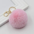 Key Ring Rabbit Hair Ball Pendant Fluffy Bag Charms Bunny Keychain for Wome