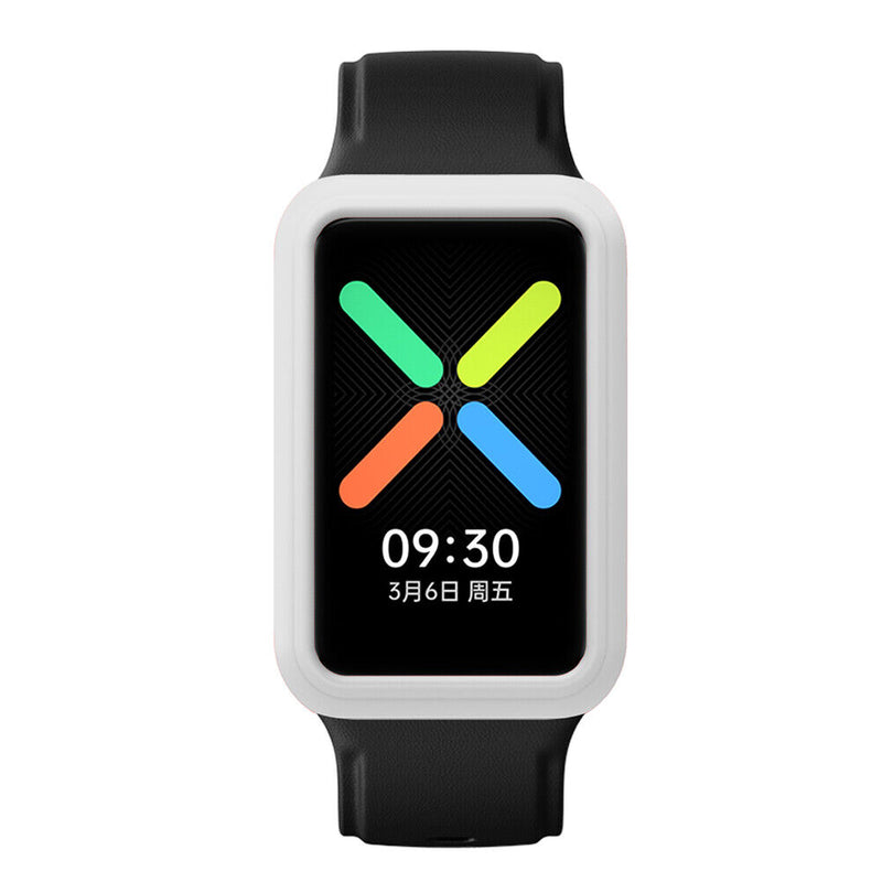 Anti-Scratch Watch Housing Cover for OPPO Watch Free Protector Case (White)