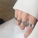 Women Open Adjustable Multi-Layer Hip Pop Jewelry Finger Rings Punk
