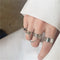 Women Open Adjustable Multi-Layer Hip Pop Jewelry Finger Rings Punk
