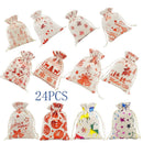 Gifts Santa Sack Drawstring Present Bags Christmas Stocking Christmas Gift Bag