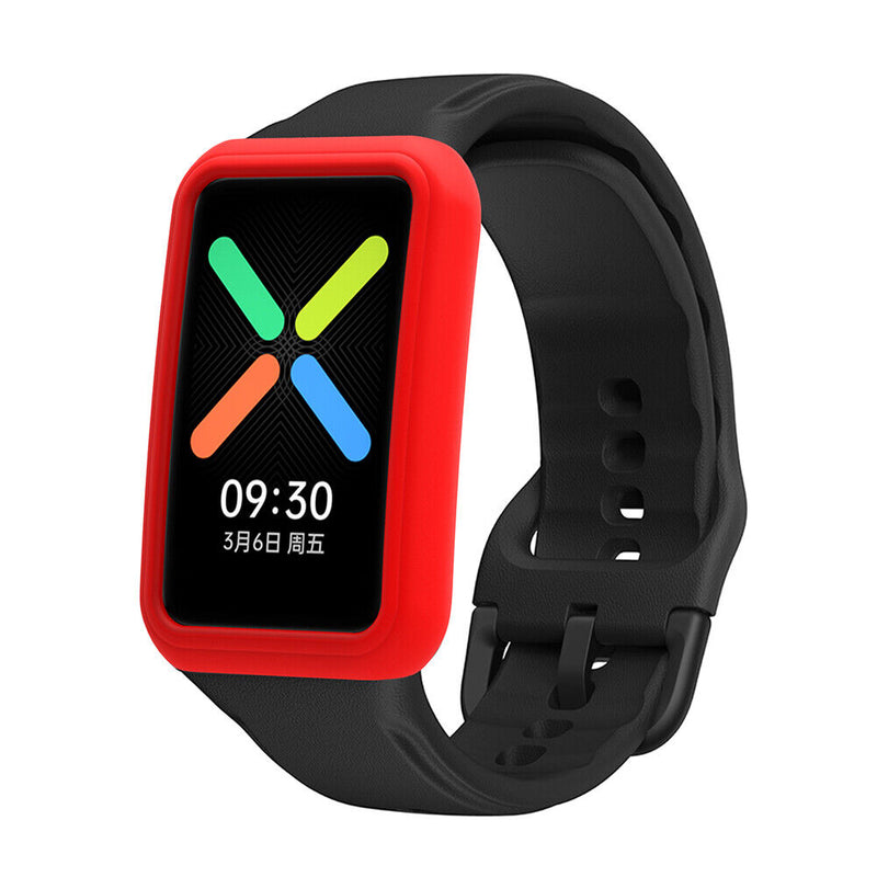 Anti-Scratch Watch Housing Cover for OPPO Watch Free Protector Shell (Red) Newly