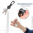 Retractable Elastic Wire Rope Outdoor Camping Burglar Anti-lost Keychain Newly