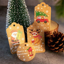 Santa Claus Kraft Paper Gift Wrapping Kraft Tag Christmas Labels Hang Tags