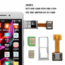 Phone TF Geek Micro SD Extender Hybrid Sim Slot Nano Cato Dual SIM Card Adapter