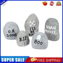 5pcs Halloween Garden Decoration Horror Stones Haunted House Yard Art Ornament