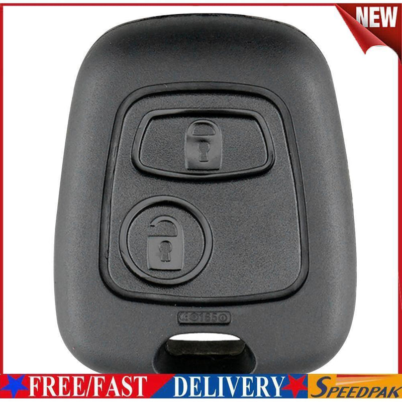 2 Buttons Remote Auto Car Key Fob Auto Case Blank Key Shell for Peugeot 206