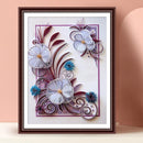5D Paper Flower Series Round Diamond Diamond Painting