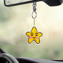 Stamped Needlework Key Chain Bead Embroidery Craft Pendant Kids Hanging Toys