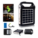 Solar Panel Generator Kit Solar Flashlight Power Station Lighting System