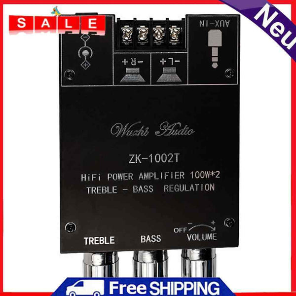 ZK-1002T Bluetooth-Compatible HIFI 2.0 Channel Amplifier Stereo Speaker Boards