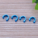 10pcs Bike Bicycle C-Clips Buckle Pants Brake Gear Cable Housing Guide (Blue)