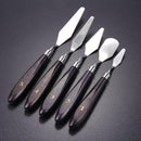 Mixed 5Pcs Stainless Steel Scraper Set Spatula Spatula for Artists Oil Painting We