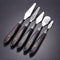 Mixed 5Pcs Stainless Steel Scraper Set Spatula Spatula for Artists Oil Painting We