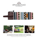 Outdoor Camp Kitchen Disposable Paper Cup Hanging Storage Bag (Folk-custom)