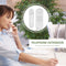 Corded Phone Wall Mountable Landline Telephone Big Button for Home (White)