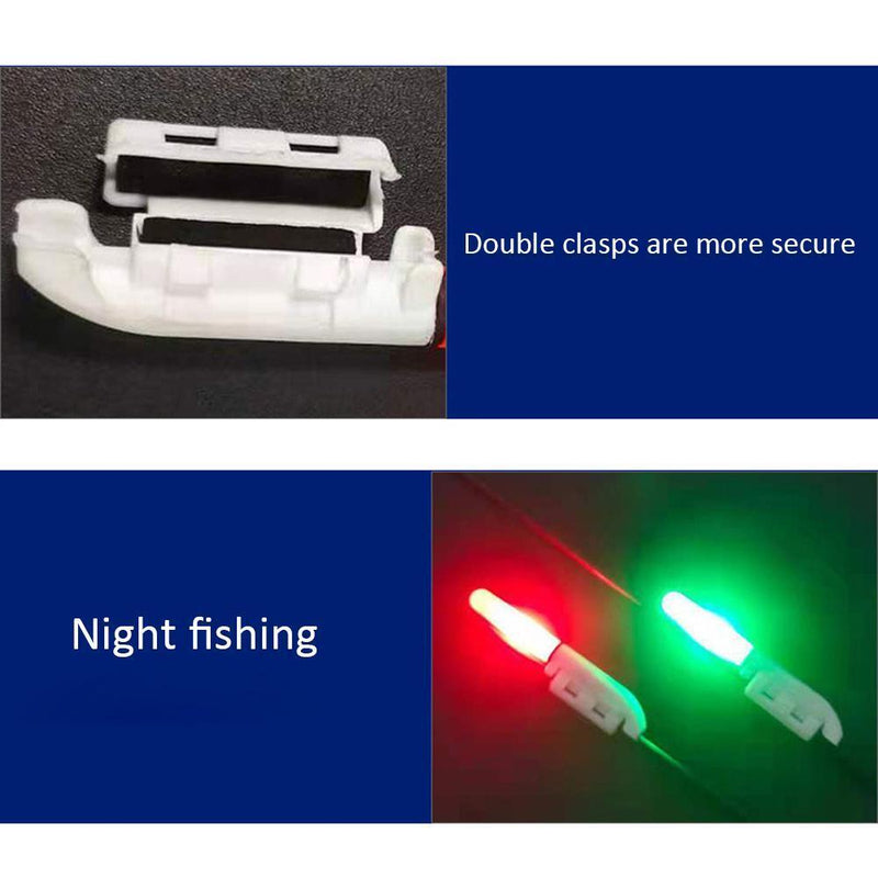2 pcsFishing Electronic SeaRod LED Luminous Stick Pole Night Float Light Red