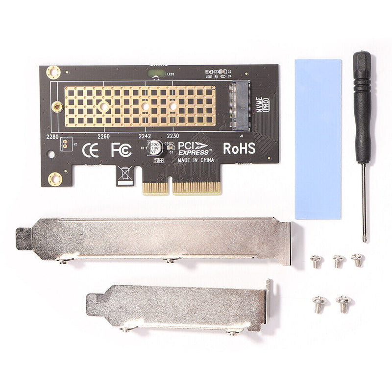 PCIe to M2/M.2 Adapter PCI Express X4 X8 X16 NVME M.2 SSD Card (Luxury)