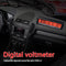 LED Backlight Digital Clock Inside Outside Car Temperature Battery Voltage Meter