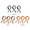 3pcs Beach Towel Clips Laundry Quilt Clamp Clothes Pins Drying Rack (Green)