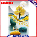 Golden Deer on Water Oil Paint By Numbers DIY Frameless Drawing Kit for Adults