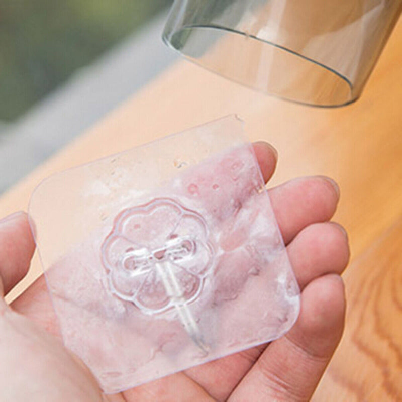 10pcs Seamless Wall Hooks, Self Adhesive Multi-Purpose Hooks, Durable