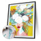 Treat Your Heart Flowers Oil Paint By Numbers Kit DIY Frameless Drawing (B1583)