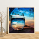 DIY Cup Shot Frameless Oil Paint by Numbers Kit Picture Handpainted Home Decor