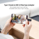 Asiprop USB-C Female (Type C) to USB 3.0 Male (Type A) Adapter Male Converter