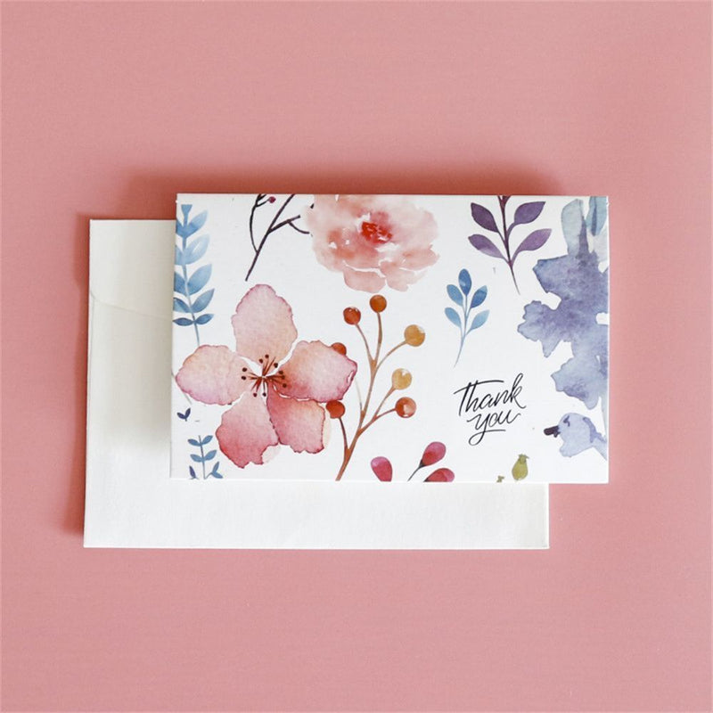Envelopes Floral Flower Invitation Card Postcard Greeting Cards Thank You Cards
